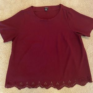 Maroon top from torrid